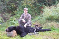 ontario black bear with bow